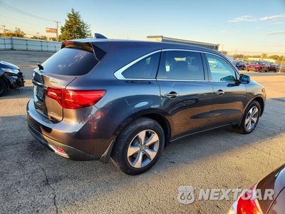 Trzecie zdjęcie samochodu z tyłu: 2015 ACURA MDX VIN:5FRYD4H24FB010706 - miniatura