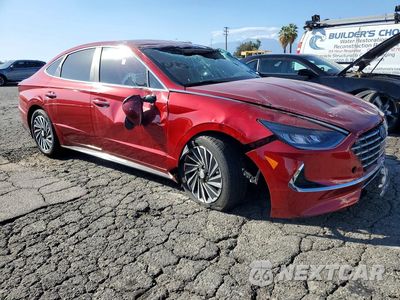 Czwarte zdjęcie samochodu z boku: 2023 HYUNDAI SONATA HYBRID SEL VIN:KMHL34JJ5PA058740 - miniatura