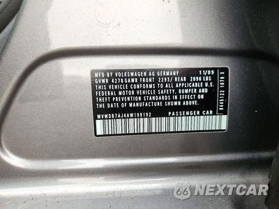 Zdjęcie 12 z 12 samochodu: 2010 VOLKSWAGEN GOLF VIN:WVWDB7AJ4AW199192 - miniatura
