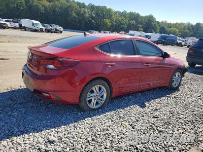 Trzecie zdjęcie samochodu z tyłu: 2019 HYUNDAI ELANTRA SEL VIN:KMHD84LF1KU770880 - miniatura