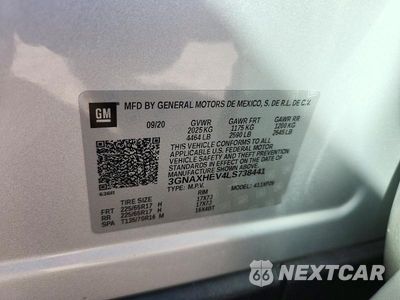 Zdjęcie 13 z 13 samochodu: 2020 CHEVROLET EQUINOX LS VIN:3GNAXHEV4LS738441 - miniatura