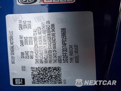 Zdjęcie 12 z 12 samochodu: 2023 CHEVROLET CAMARO LT1 VIN:1G1FF3D74P0159608 - miniatura