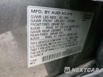 Zdjęcie 13 z 13 samochodu: 2017 AUDI Q7 PREMIUM PLUS VIN:WA1LAAF76HD022488 - miniatura
