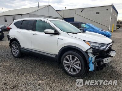 Czwarte zdjęcie samochodu z boku: 2021 HONDA CR-V TOURING VIN:7FART6H96ME038154 - miniatura
