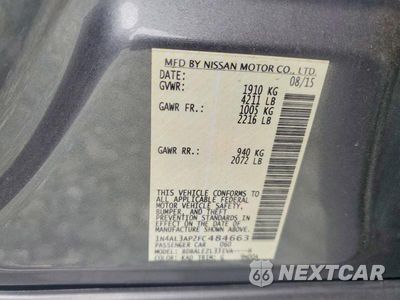 Zdjęcie 12 z 12 samochodu: 2015 NISSAN ALTIMA 2.5 S VIN:1N4AL3AP2FC484663 - miniatura