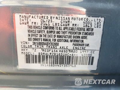 Zdjęcie 13 z 13 samochodu: 2025 NISSAN SENTRA SR VIN:3N1AB8DV4SY353968 - miniatura