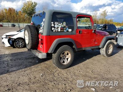 Trzecie zdjęcie samochodu z tyłu: 2003 JEEP WRANGLER / TJ RUBICON VIN:1J4FA69SX3P328031 - miniatura