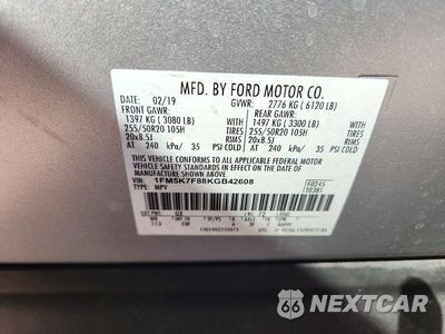 Zdjęcie 13 z 13 samochodu: 2019 FORD EXPLORER LIMITED VIN:1FM5K7F88KGB42608 - miniatura