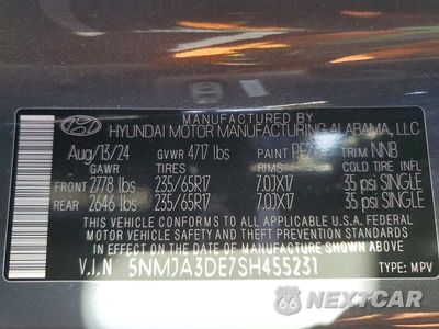 Zdjęcie 13 z 13 samochodu: 2025 HYUNDAI TUCSON SE VIN:5NMJA3DE7SH455231 - miniatura