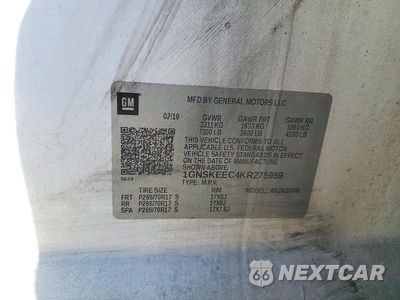 Zdjęcie 13 z 13 samochodu: 2019 CHEVROLET TAHOE K1500 VIN:1GNSKEEC4KR275959 - miniatura