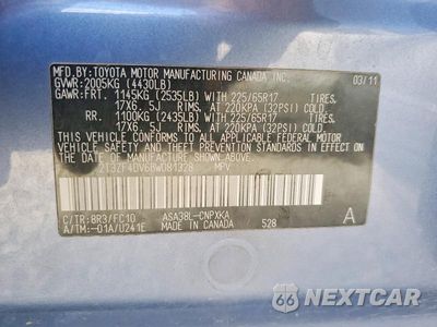 Zdjęcie 13 z 13 samochodu: 2011 TOYOTA RAV4 BASE VIN:2T3ZF4DV6BW081328 - miniatura