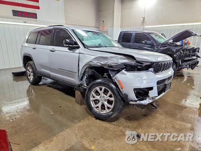 Czwarte zdjęcie samochodu z boku: 2021 JEEP GRAND CHEROKEE L LIMITED VIN:1C4RJKBG8M8112658 - miniatura