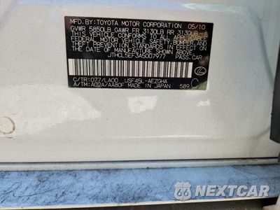 Zdjęcie 12 z 12 samochodu: 2010 LEXUS LS 460 VIN:JTHCL5EF3A5007977 - miniatura