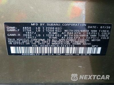 Zdjęcie 14 z 14 samochodu: 2020 SUBARU OUTBACK LIMITED VIN:4S4BTANC9L3243734 - miniatura