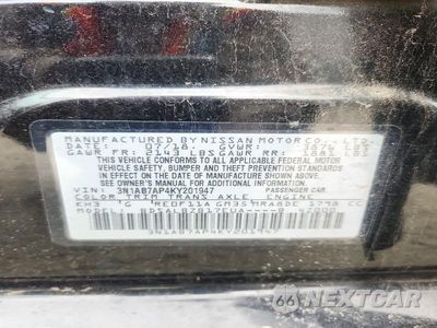 Zdjęcie 13 z 13 samochodu: 2019 NISSAN SENTRA S VIN:3N1AB7AP4KY201947 - miniatura