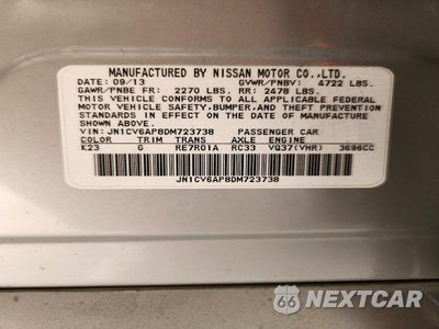 Zdjęcie 12 z 12 samochodu: 2013 INFINITI G37 SEDAN JOURNEY VIN:JN1CV6AP8DM723738 - miniatura