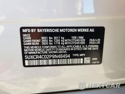 Zdjęcie 14 z 14 samochodu: 2023 BMW X5 SDRIVE 40I VIN:5UXCR4C02P9N48494 - miniatura