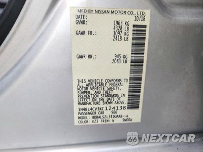 Zdjęcie 13 z 13 samochodu: 2019 NISSAN ALTIMA SR VIN:1N4BL4CV3KC124138 - miniatura