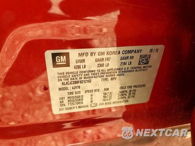 Zdjęcie 12 z 12 samochodu: 2015 BUICK ENCORE VIN:KL4CJCSB8FB212162 - miniatura