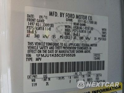 Zdjęcie 13 z 13 samochodu: 2012 FORD EXPEDITION LIMITED VIN:1FMJU1K55CEF05526 - miniatura
