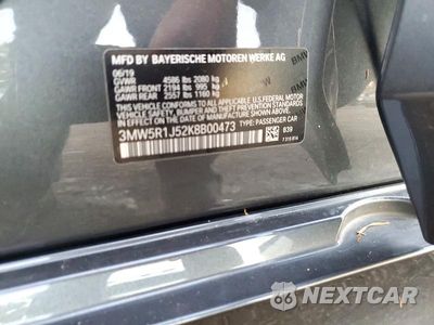Zdjęcie 12 z 12 samochodu: 2019 BMW 330I VIN:3MW5R1J52K8B00473 - miniatura