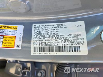 Zdjęcie 12 z 12 samochodu: 2025 HONDA ACCORD HYBRID SPORT VIN:1HGCY2F55SA097201 - miniatura