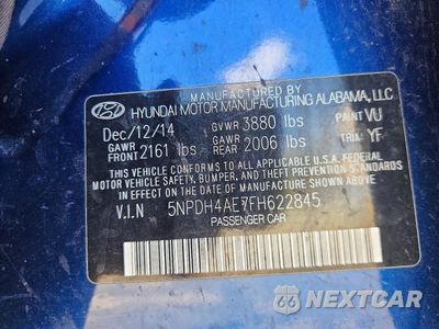 Zdjęcie 13 z 13 samochodu: 2015 HYUNDAI ELANTRA SE VIN:5NPDH4AE7FH622845 - miniatura