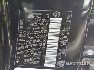 Zdjęcie 12 z 12 samochodu: 2026 TOYOTA CAMRY LE VIN:4T1DAACK8TU905290 - miniatura