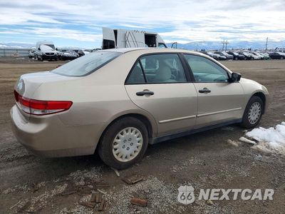 Trzecie zdjęcie samochodu z tyłu: 2003 HONDA ACCORD DX VIN:1HGCM56103A098123 - miniatura