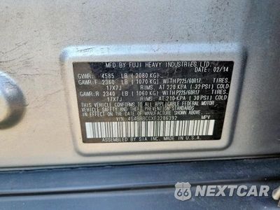 Zdjęcie 13 z 13 samochodu: 2014 SUBARU OUTBACK 2.5I PREMIUM VIN:4S4BRBCCXE3286392 - miniatura