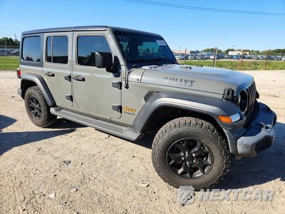 Czwarte zdjęcie samochodu z boku: 2020 JEEP WRANGLER UNLIMITED SPORT VIN:1C4HJXDG9LW282429 - miniatura