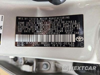 Zdjęcie 13 z 13 samochodu: 2023 TOYOTA COROLLA LE VIN:5YFB4MDE4PP058462 - miniatura
