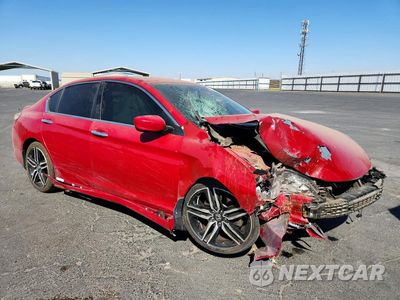 Czwarte zdjęcie samochodu z boku: 2017 HONDA ACCORD SPORT VIN:1HGCR2F54HA241990 - miniatura