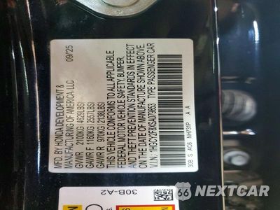 Zdjęcie 12 z 12 samochodu: 2025 HONDA ACCORD TOURING HYBRID VIN:1HGCY2F8XSA079853 - miniatura