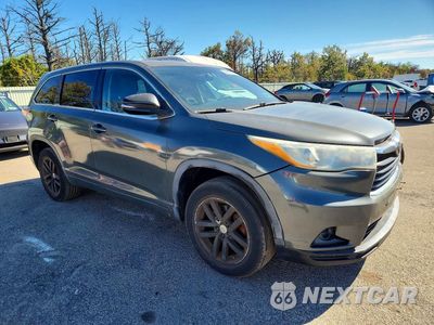Czwarte zdjęcie samochodu z boku: 2015 TOYOTA HIGHLANDER LE VIN:5TDZARFH2FS011965 - miniatura