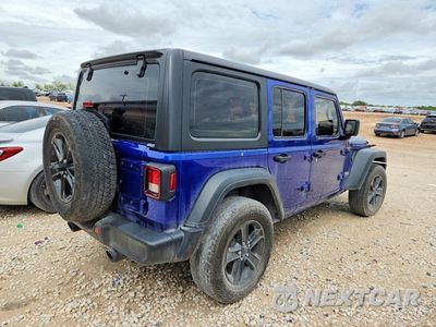 Trzecie zdjęcie samochodu z tyłu: 2018 JEEP WRANGLER UNLIMITED SPORT VIN:1C4HJXDN8JW283695 - miniatura