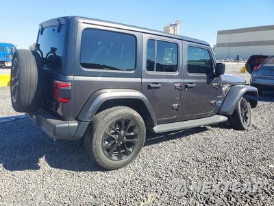 Trzecie zdjęcie samochodu z tyłu: 2021 JEEP WRANGLER UNLIMITED SAHARA 4XE VIN:1C4JJXP63MW847585 - miniatura