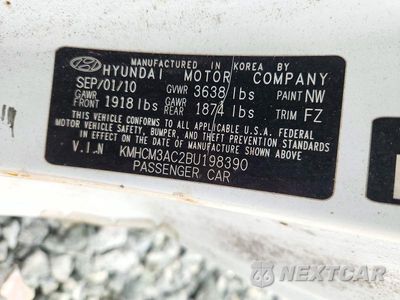 Zdjęcie 12 z 12 samochodu: 2011 HYUNDAI ACCENT GS VIN:KMHCM3AC2BU198390 - miniatura