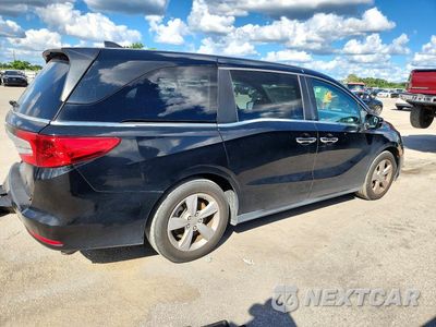 Trzecie zdjęcie samochodu z tyłu: 2019 HONDA ODYSSEY EXL VIN:5FNRL6H7XKB057300 - miniatura