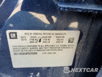 Zdjęcie 12 z 12 samochodu: 2015 CHEVROLET IMPALA LTZ VIN:2G1165S34F9275966 - miniatura