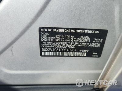 Zdjęcie 13 z 13 samochodu: 2013 BMW X5 XDRIVE35I VIN:5UXZV4C51D0E13267 - miniatura