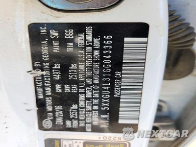 Zdjęcie 12 z 12 samochodu: 2016 KIA OPTIMA EX VIN:5XXGU4L31GG043366 - miniatura