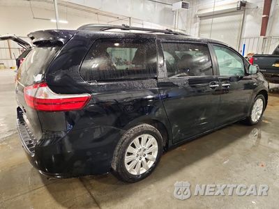 Trzecie zdjęcie samochodu z tyłu: 2016 TOYOTA SIENNA XLE 7-PASSENGER VIN:5TDDK3DC5GS133006 - miniatura