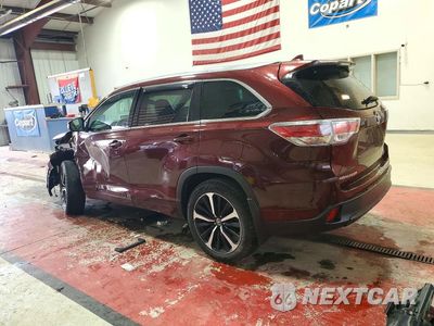 Drugie zdjęcie samochodu z przodu: 2016 TOYOTA HIGHLANDER XLE VIN:5TDJKRFHXGS312155 - miniatura