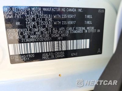 Zdjęcie 14 z 14 samochodu: 2026 TOYOTA RAV4 LE VIN:2T36DRBV3TC010051 - miniatura