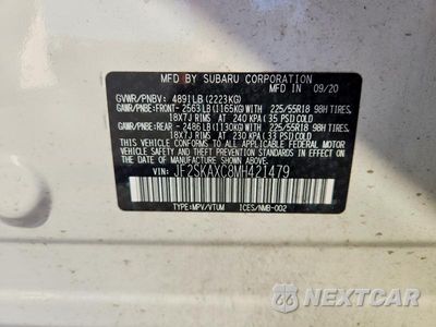 Zdjęcie 14 z 14 samochodu: 2021 SUBARU FORESTER TOURING VIN:JF2SKAXC8MH421479 - miniatura