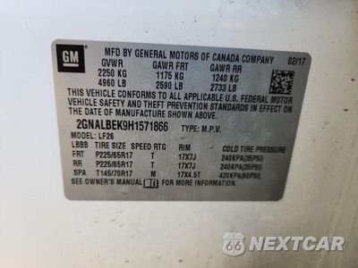 Zdjęcie 14 z 14 samochodu: 2017 CHEVROLET EQUINOX LS VIN:2GNALBEK9H1571866 - miniatura