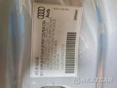 Zdjęcie 12 z 12 samochodu: 2011 AUDI A5 PREMIUM PLUS VIN:WAURFAFR3BA025700 - miniatura