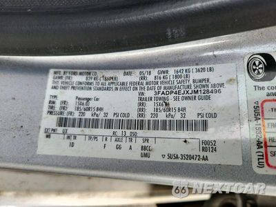 Zdjęcie 12 z 12 samochodu: 2018 FORD FIESTA SE VIN:3FADP4EJXJM128496 - miniatura
