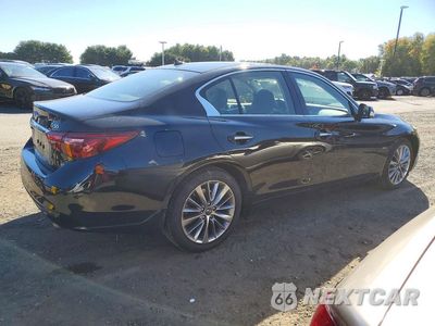 Trzecie zdjęcie samochodu z tyłu: 2018 INFINITI Q50 3.0T LUXE VIN:JN1EV7AR2JM432356 - miniatura
